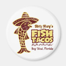 Fish Tacos Refrigerator Magnets
