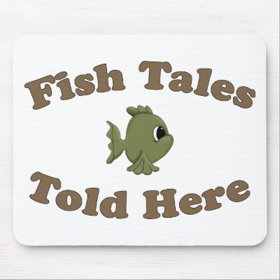Fish Tales Told Here Mousepad by CountryCute