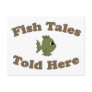 Fish Tales Told Here Postcard