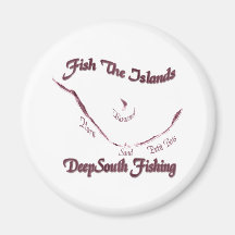 Fish The Islands Collection by FishTs.com Magnets