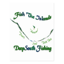 Fish The Islands Collection by FishTs.com Postcard