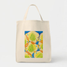 Fish Tote Canvas Bag