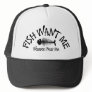 Fish Want Me Women Fear Me Mesh Hats