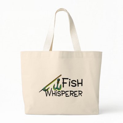 Fish Whisperer Tote Bags by CelebrationZazzle