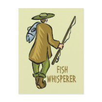 Fish Whisperer Fishing Post Card