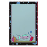Fish with Bubble Border Unlined Stationery