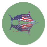 Fish with reflections collection stickers