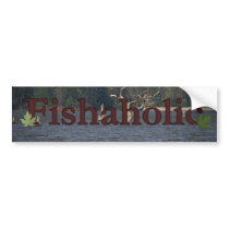 Fishaholic Bumper Sticker