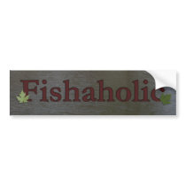 Fishaholic Bumper Sticker
