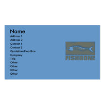 FISHBONE BUSINESS CARD TEMPLATE