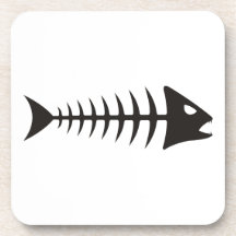 Fishbone - Fischgräte Getränke Untersetzer