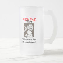 Fishead beer mug