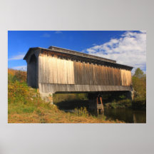 Fisher Covered Railroad Bridge Hardwick VT Print