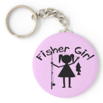 FISHER GIRL KEYCHAIN