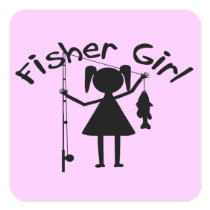 FISHER GIRL STICKERS
