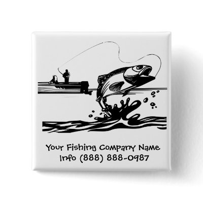 Fisherman Button for Fishing Guides or Supplies by RedneckHillbillies