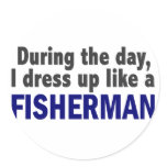 Fisherman During The Day stickers