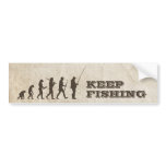 Fisherman Evolution - funny bumper sticker bumper stickers