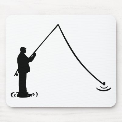 Fisherman - Fishing Mouse Pad by Thinkdifferent