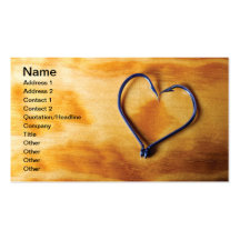 Fisherman heart business cards