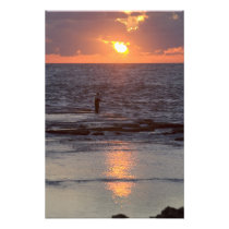 Fisherman in Byblos at sunset, Lebanon