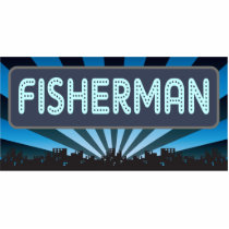 Fisherman Marquee Photo Sculptures