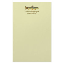 Fisherman Quote Stationery