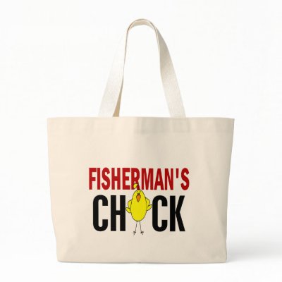 Fisherman’s Chick Canvas Bag by professiongifts