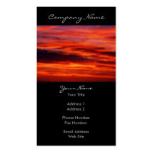 Fisherman Sunset Photo Business Cards