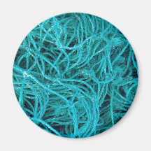Fisherman's net refrigerator magnet