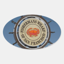 Fisherman's Wharf Sign Stickers