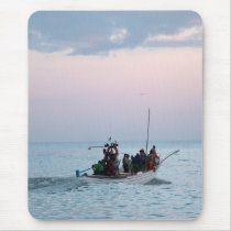 Fishermen off to work mousepad