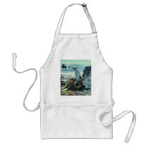 Fisherwoman From Granville By Grigorescu Nicolae Apron