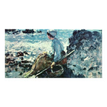 Fisherwoman From Granville By Grigorescu Nicolae Photo Cards