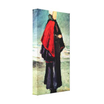 Fisherwoman on the shore by Vincent van Gogh Stretched Canvas Prints