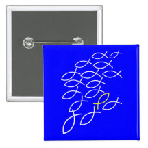 Fishes Pinback Buttons
