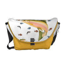 Fishes school messenger bags