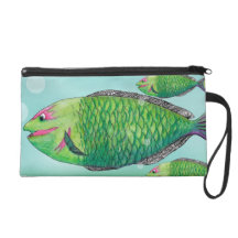 Fishes Wristlet Purses