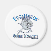 FishHeads Bar and Grill by FishTs.com Refrigerator Magnets