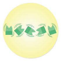 Fishheads Round Sticker