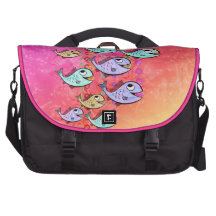 FISHIES GROOVIN' LAPTOP COMMUTER BAG