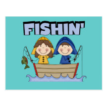Fishin' Boat T-shirts and Gifts Postcards