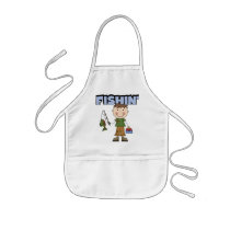 Fishin' Boy Tshirts and Gifts Apron
