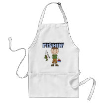 Fishin' Boy Tshirts and Gifts Apron