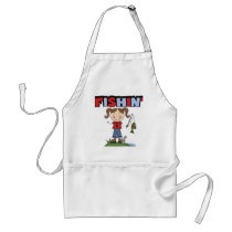 Fishin' Girl T-shirts and Gifts Apron