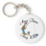 Fishing any time keychain