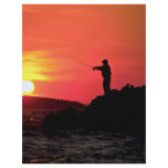 Fishing at sunset, Hockamok Head, Swans Island, Ma Full Colour Flyer