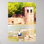 Fishing at the Old Mill posters