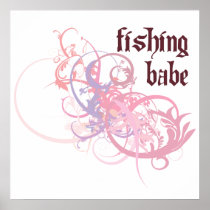 Fishing Babe Print