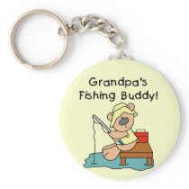 Fishing-Bear Grandpa's Fishing Buddy Tshirts Keychains